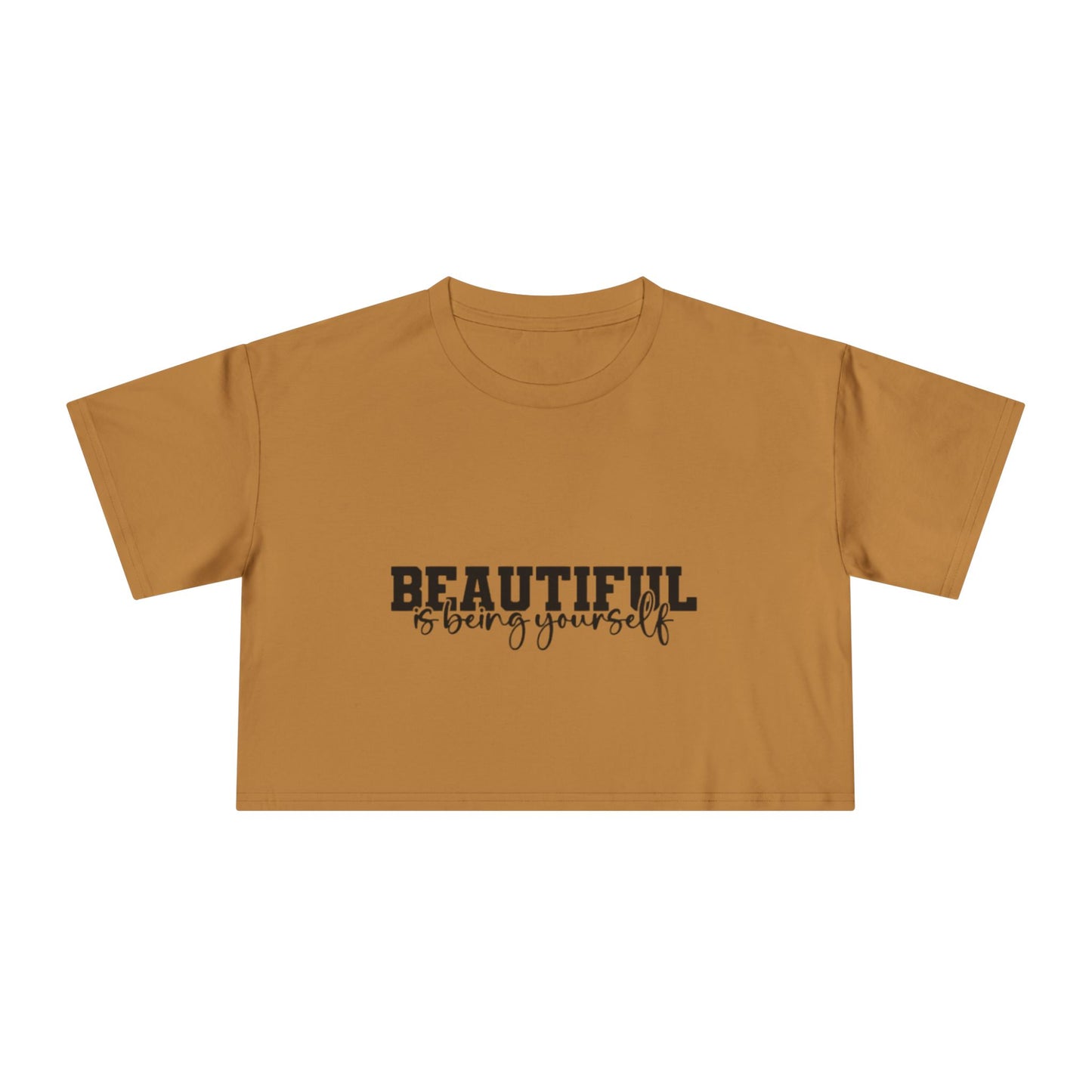 Beautifully You Women's Crop Tee - Affirmation T-Shirt, Self-Love Top, Fashionable Crop, Gift for Her, Summer Style, Casual Wear