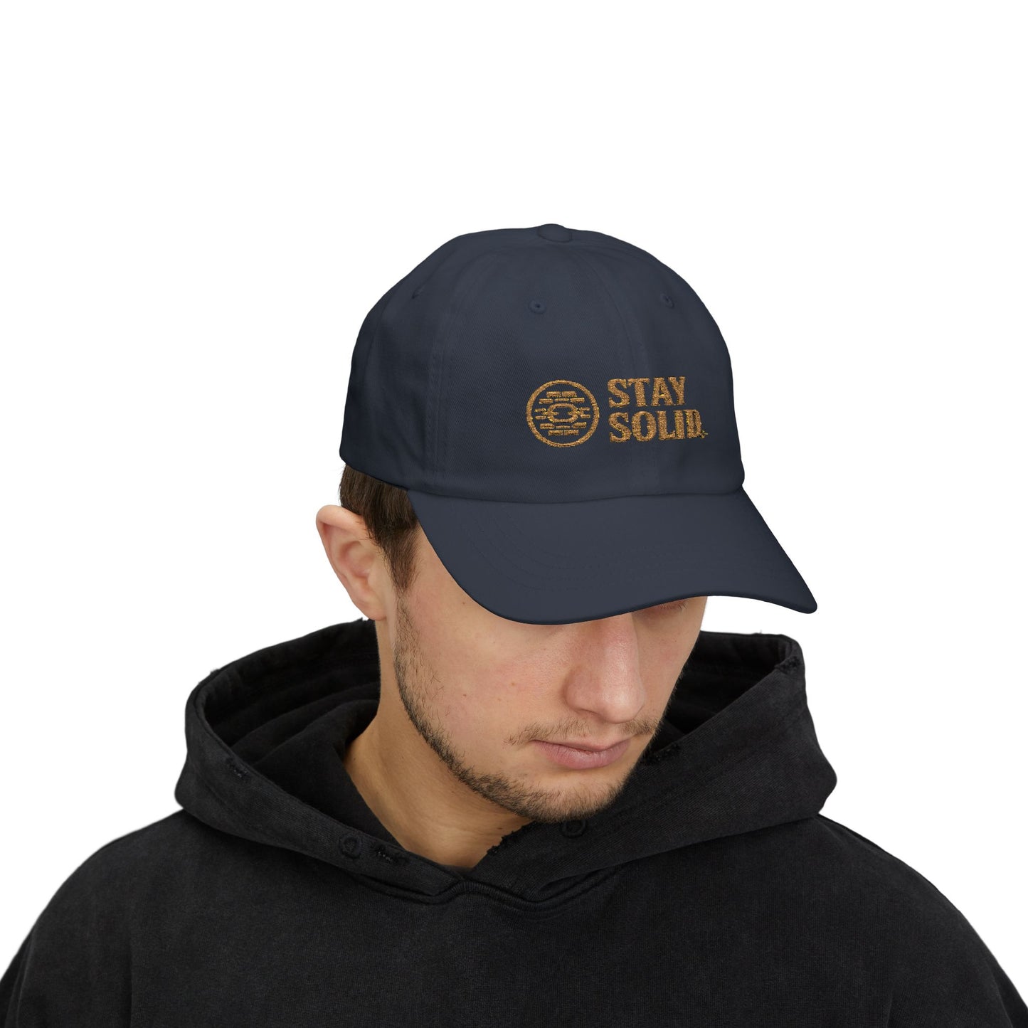 Stay Solid Classic Dad Cap - Stylish White Cap, Trendy Hat for Men and Women, Perfect Gift, Casual Accessory for Any Occasion