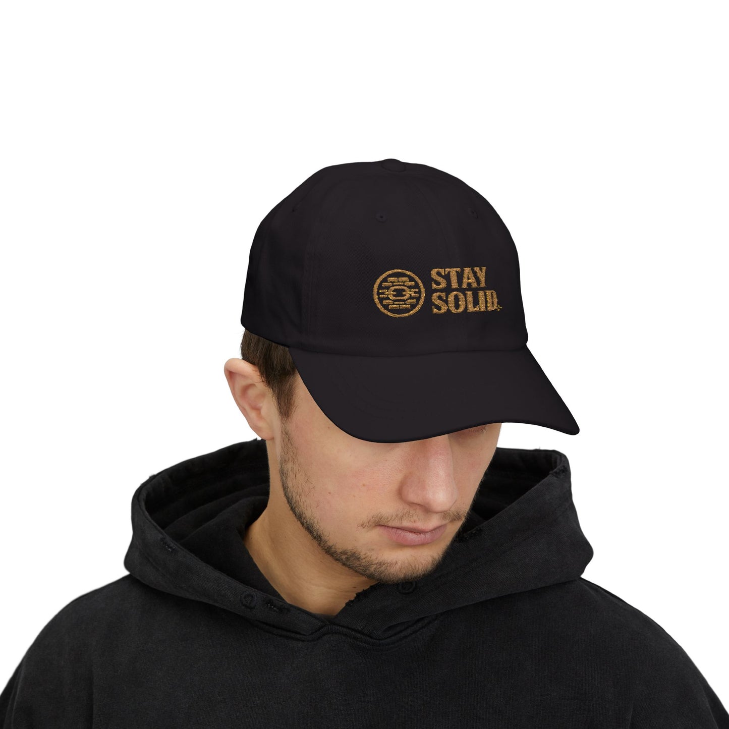Stay Solid Classic Dad Cap - Stylish White Cap, Trendy Hat for Men and Women, Perfect Gift, Casual Accessory for Any Occasion