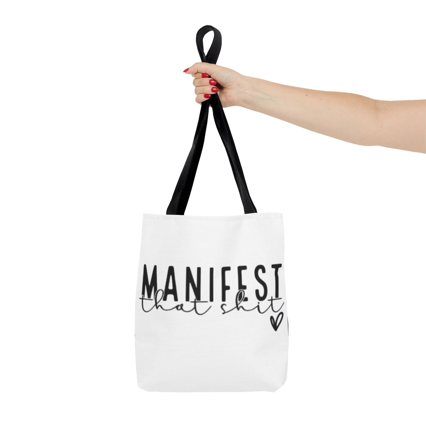 Manifest That Shit Tote Bag - Inspirational Carryall for Dreamers, Motivational Bag for Women, Gift for Birthdays, Positive Affirmation Bag