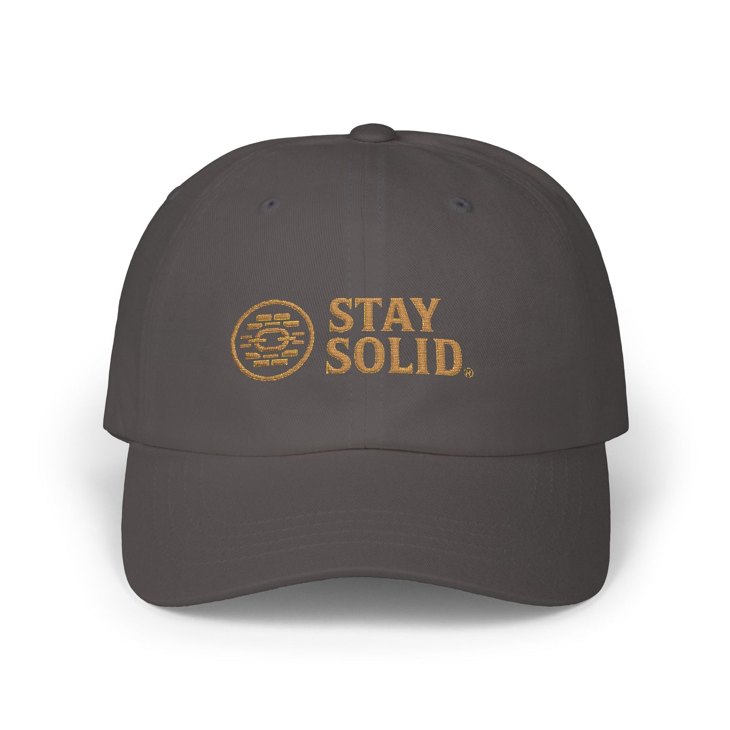Stay Solid Classic Dad Cap - Stylish White Cap, Trendy Hat for Men and Women, Perfect Gift, Casual Accessory for Any Occasion