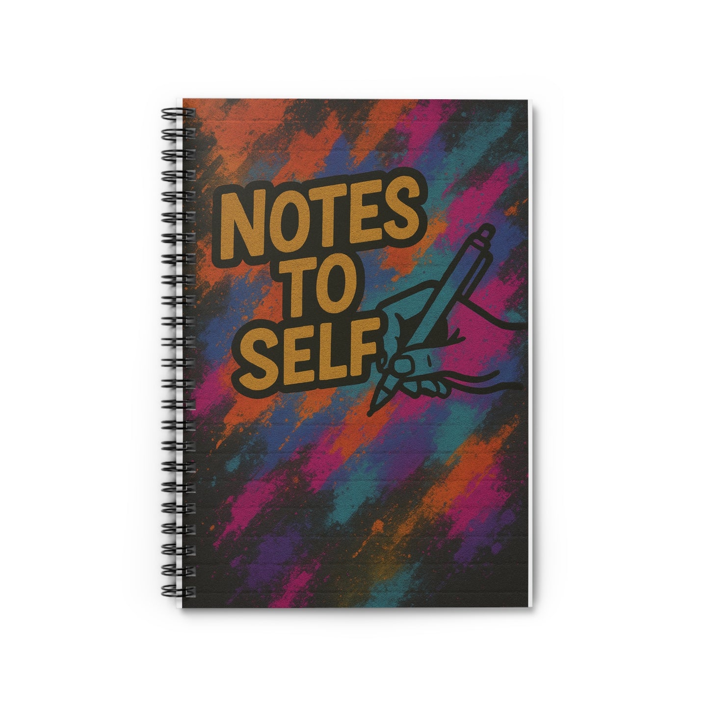 Colorful Spiral Notebook - "Notes to Self" - Perfect for Journaling, School, Gifts, Self-Improvement, Motivational Learning