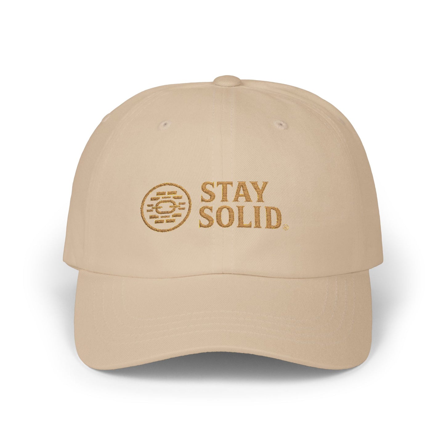Stay Solid Classic Dad Cap - Stylish White Cap, Trendy Hat for Men and Women, Perfect Gift, Casual Accessory for Any Occasion