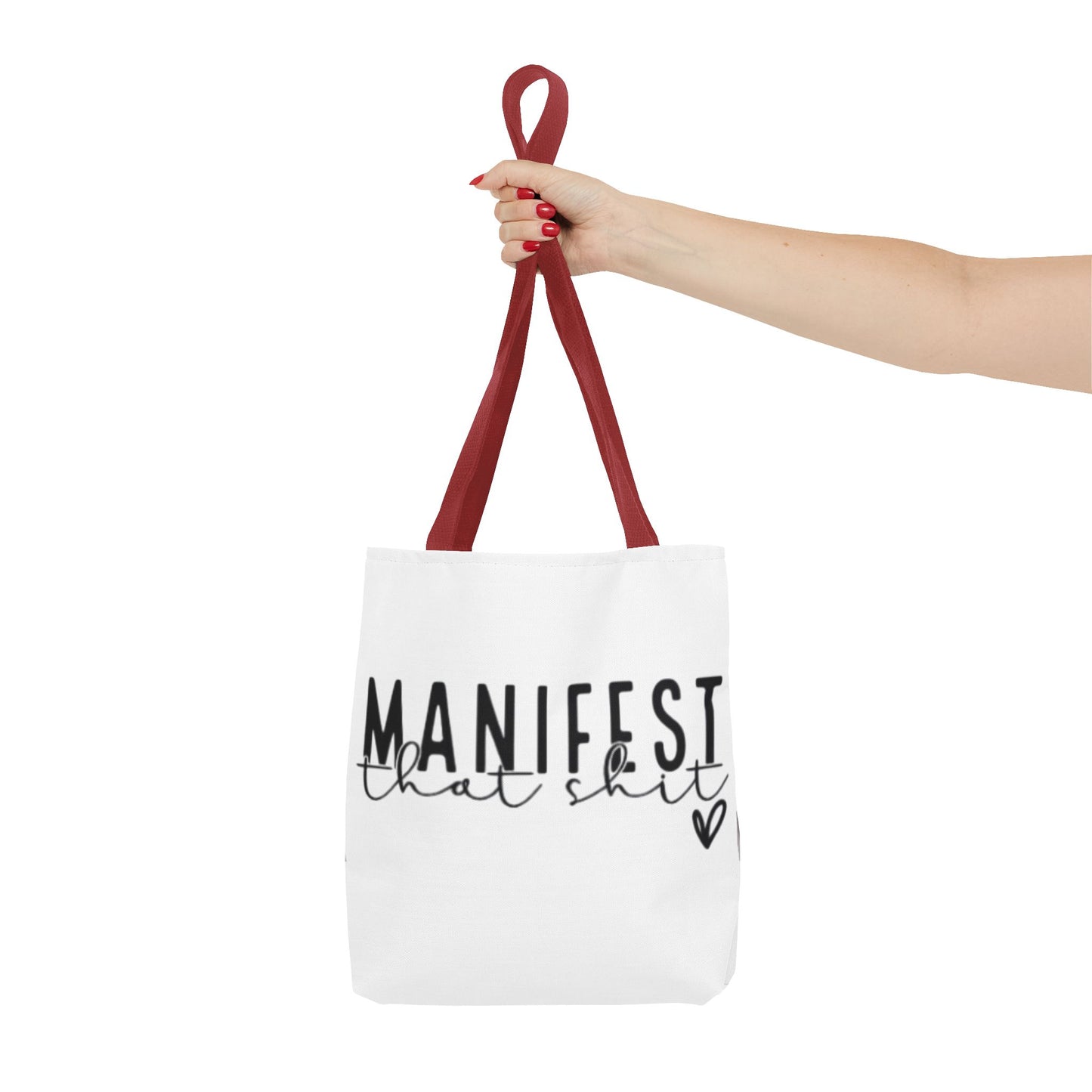 Manifest That Shit Tote Bag - Inspirational Carryall for Dreamers, Motivational Bag for Women, Gift for Birthdays, Positive Affirmation Bag