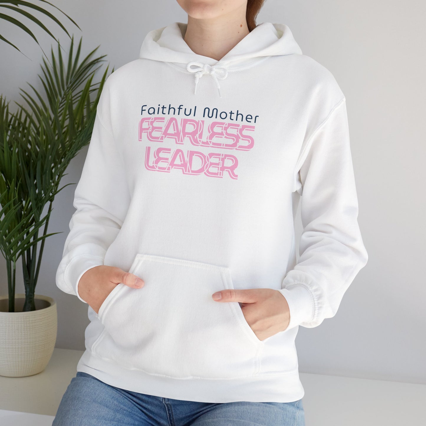Fearless Leader Hoodie | Faithful Mother Sweatshirt | Inspirational Gift for Moms | Unisex Casual Wear | Cozy & Stylish
