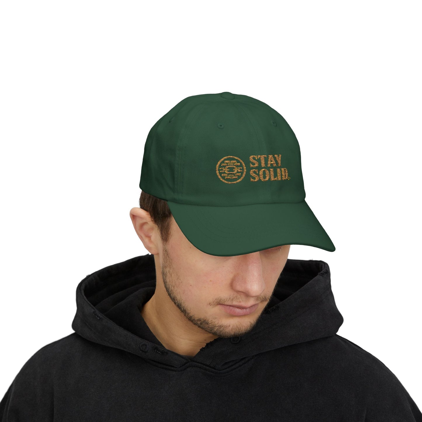 Stay Solid Classic Dad Cap - Stylish White Cap, Trendy Hat for Men and Women, Perfect Gift, Casual Accessory for Any Occasion