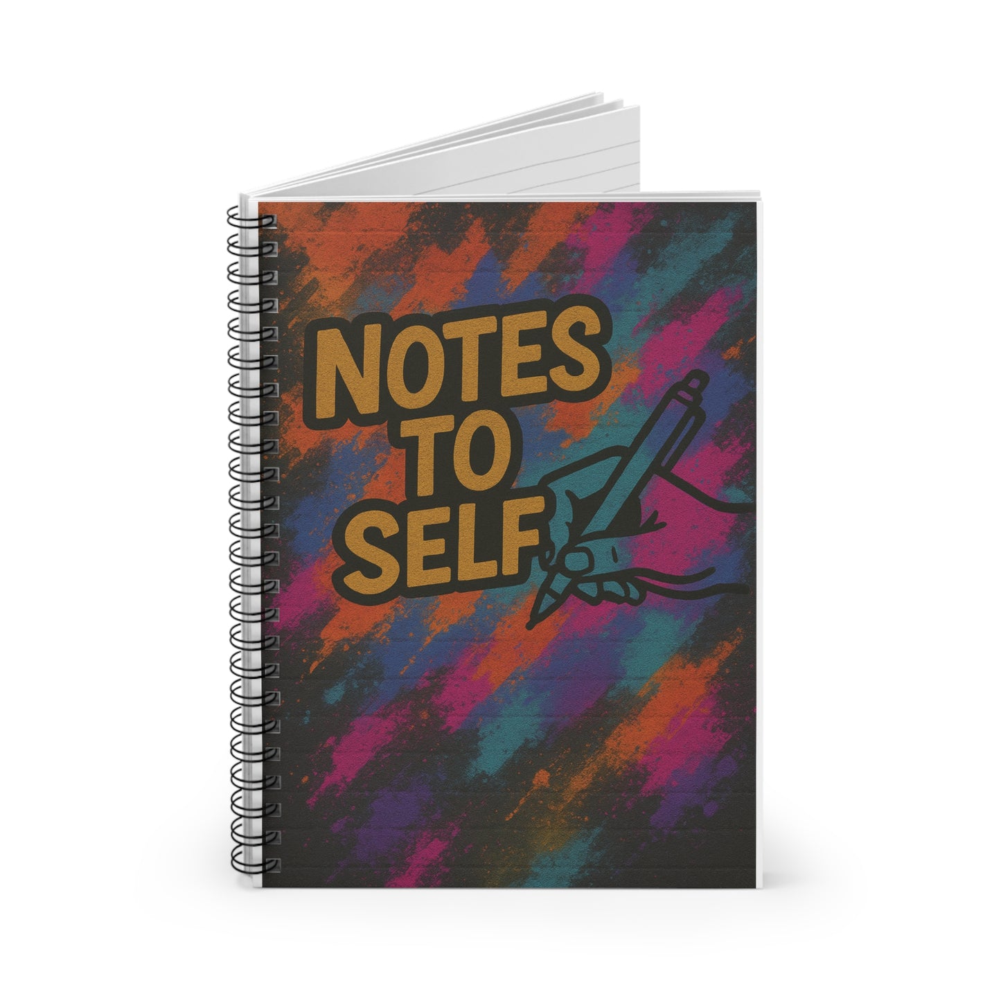 Colorful Spiral Notebook - "Notes to Self" - Perfect for Journaling, School, Gifts, Self-Improvement, Motivational Learning