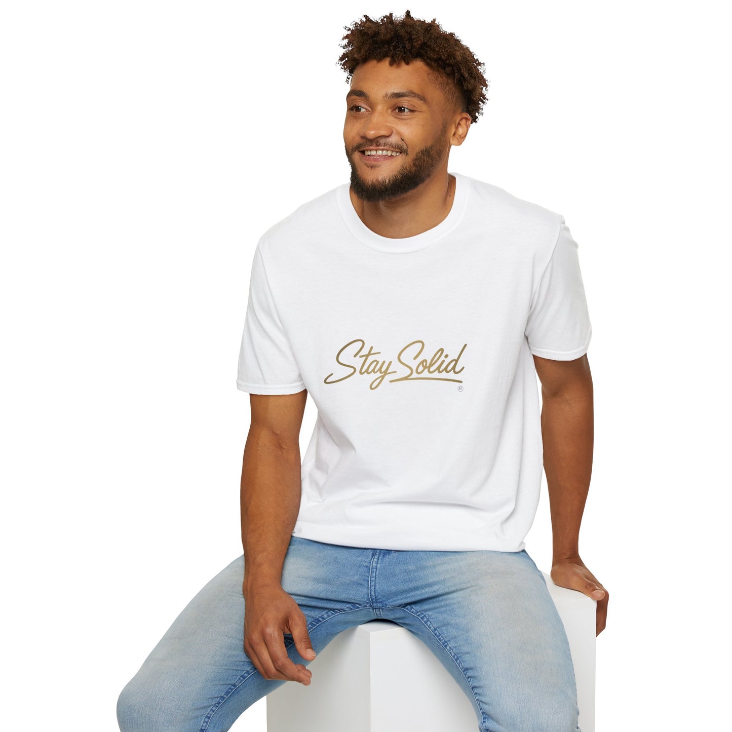 Stay Solid Unisex Softstyle T-Shirt, Motivational Tee, Casual Wear, Gift for Friends, Everyday Comfort
