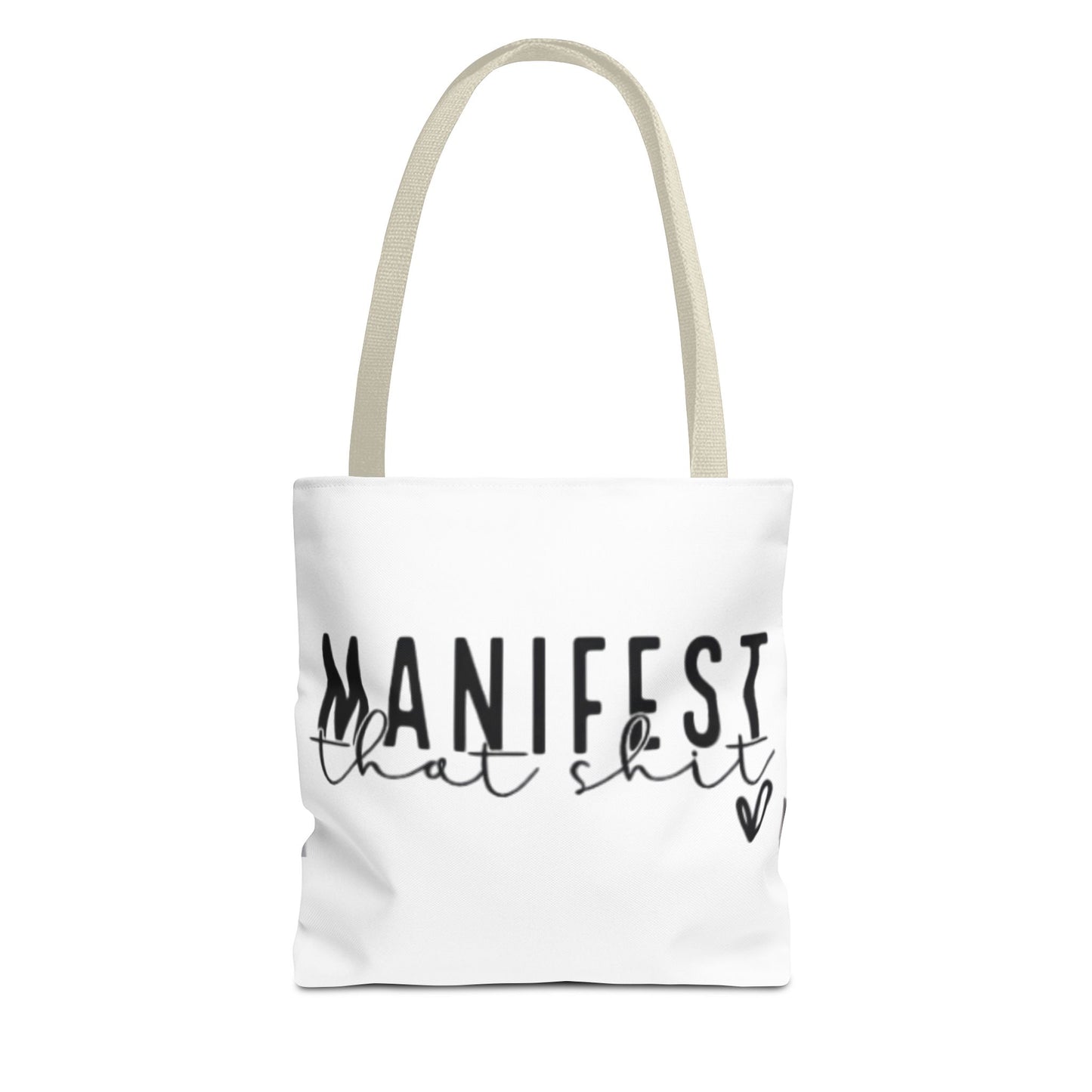 Manifest That Shit Tote Bag - Inspirational Carryall for Dreamers, Motivational Bag for Women, Gift for Birthdays, Positive Affirmation Bag