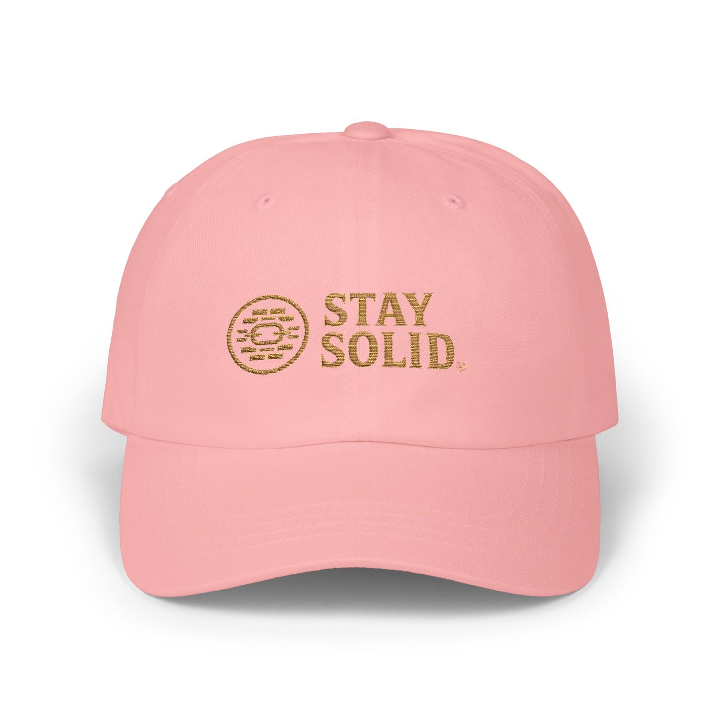 Stay Solid Classic Dad Cap - Stylish White Cap, Trendy Hat for Men and Women, Perfect Gift, Casual Accessory for Any Occasion
