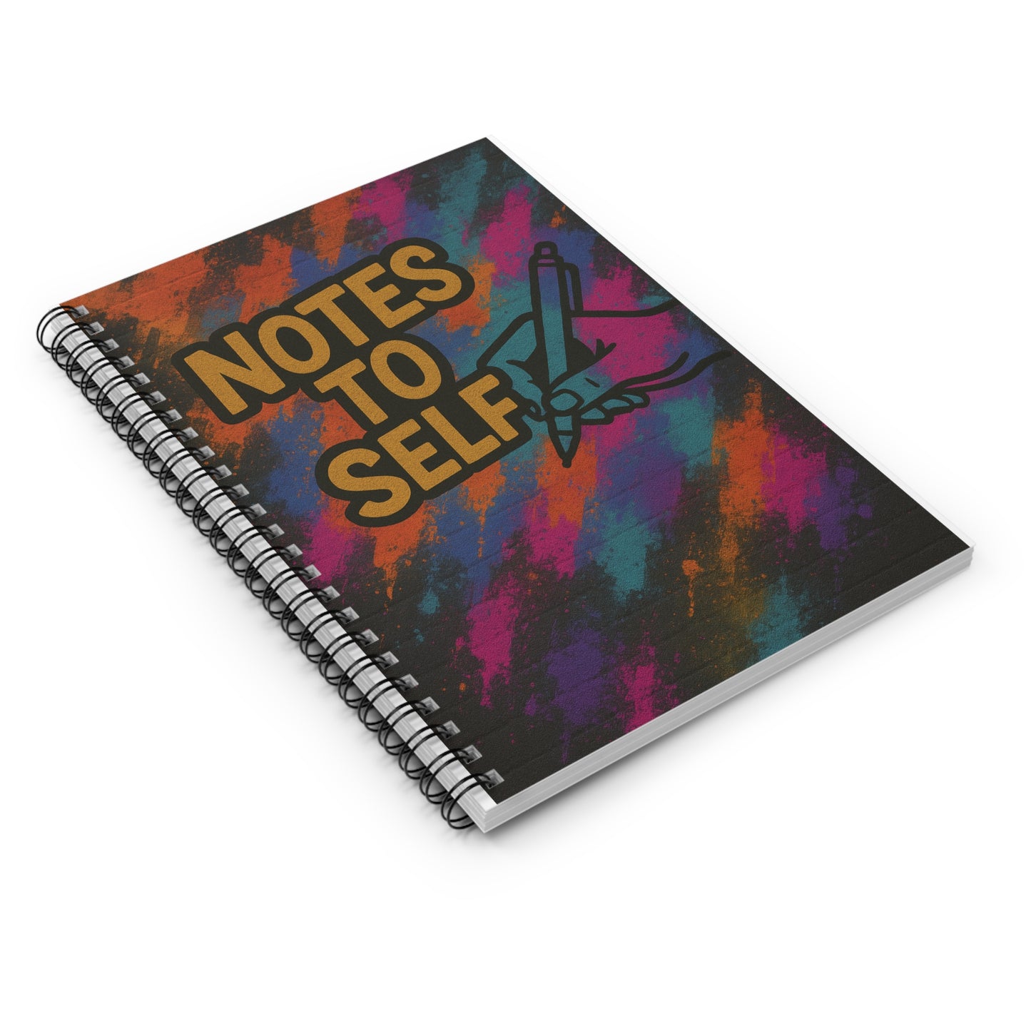 Colorful Spiral Notebook - "Notes to Self" - Perfect for Journaling, School, Gifts, Self-Improvement, Motivational Learning