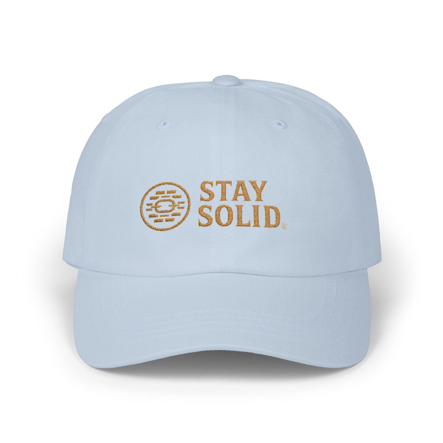 Stay Solid Classic Dad Cap - Stylish White Cap, Trendy Hat for Men and Women, Perfect Gift, Casual Accessory for Any Occasion