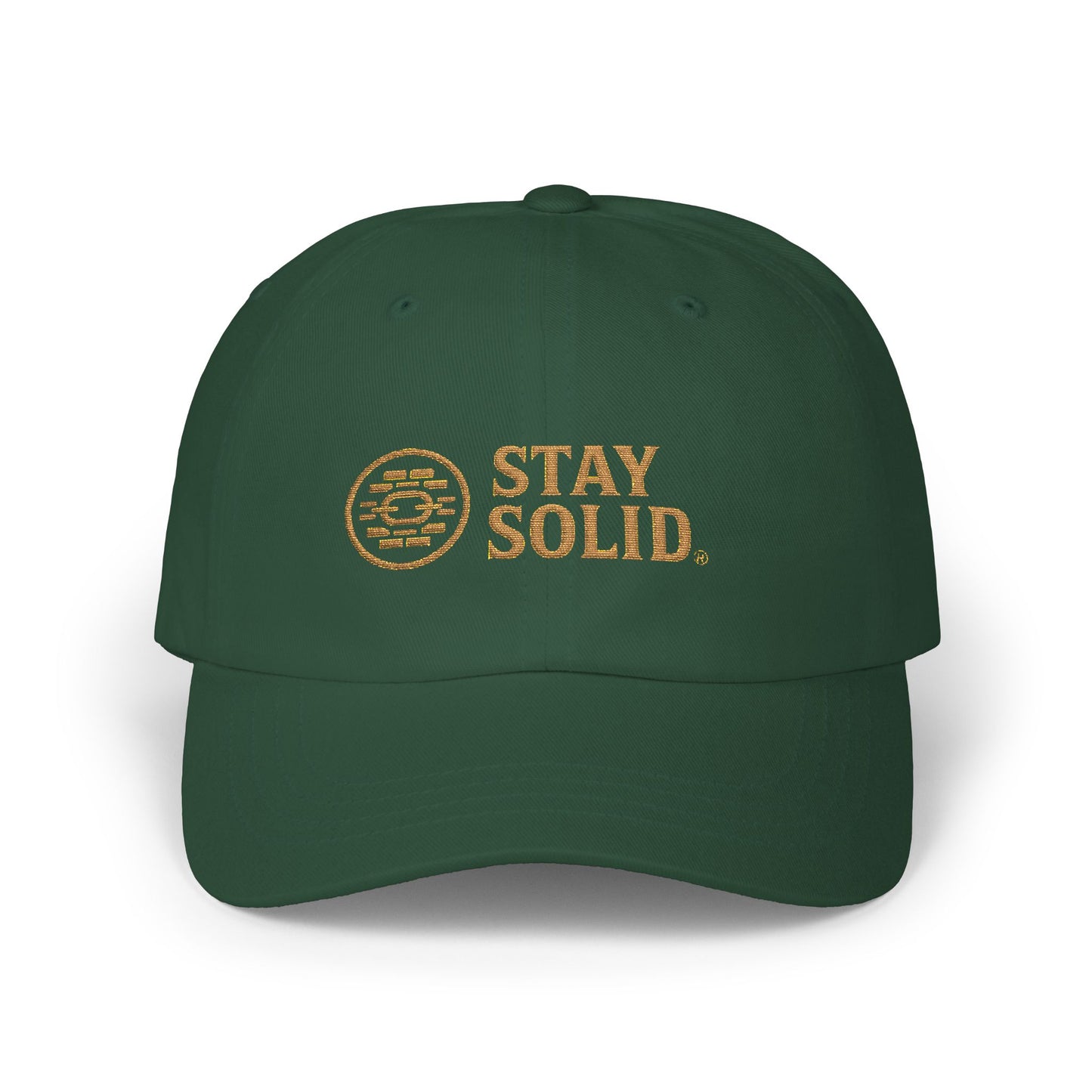 Stay Solid Classic Dad Cap - Stylish White Cap, Trendy Hat for Men and Women, Perfect Gift, Casual Accessory for Any Occasion