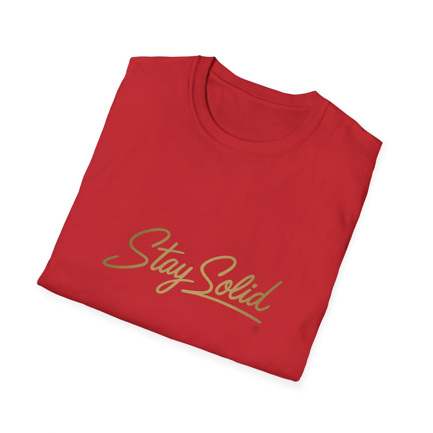 Stay Solid Unisex Softstyle T-Shirt, Motivational Tee, Casual Wear, Gift for Friends, Everyday Comfort