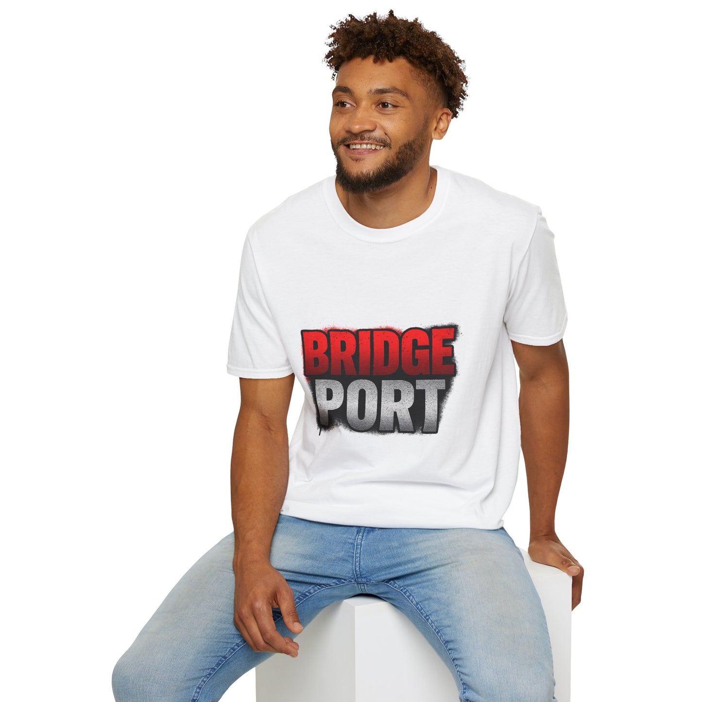 Bridgeport Graphic T-Shirt | Unisex Softstyle Tee for Casual Wear, Gift for Friends, Travel, Local Pride, Summer Style