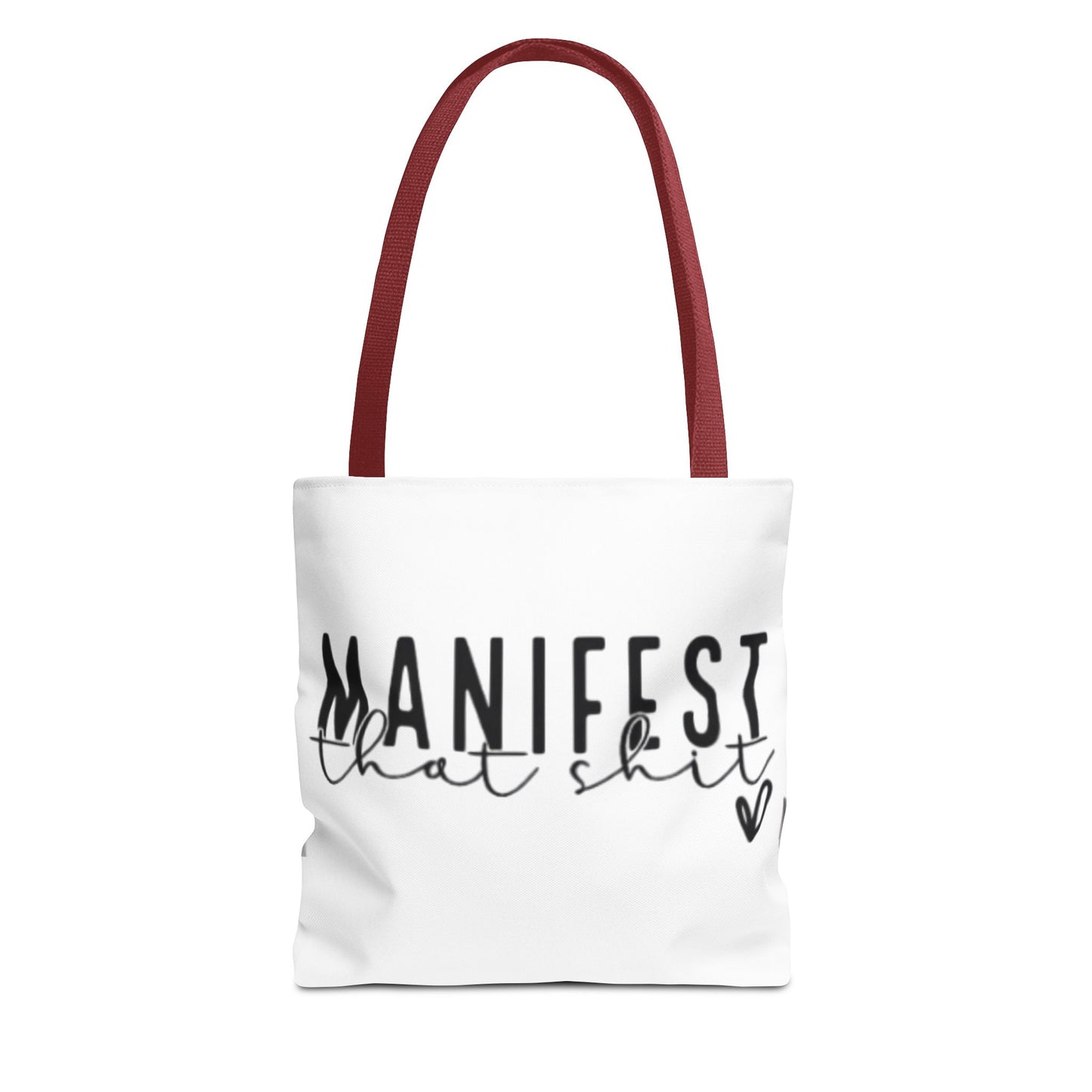 Manifest That Shit Tote Bag - Inspirational Carryall for Dreamers, Motivational Bag for Women, Gift for Birthdays, Positive Affirmation Bag