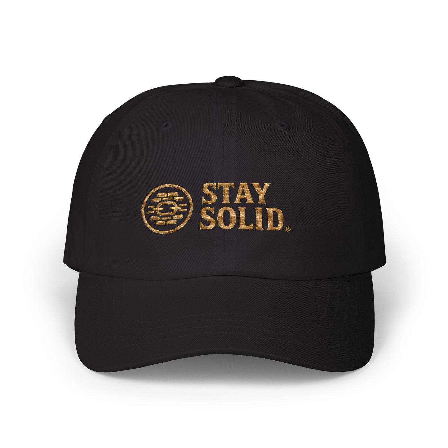 Stay Solid Classic Dad Cap - Stylish White Cap, Trendy Hat for Men and Women, Perfect Gift, Casual Accessory for Any Occasion
