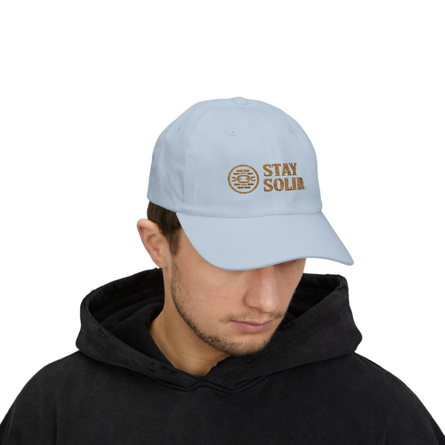 Stay Solid Classic Dad Cap - Stylish White Cap, Trendy Hat for Men and Women, Perfect Gift, Casual Accessory for Any Occasion