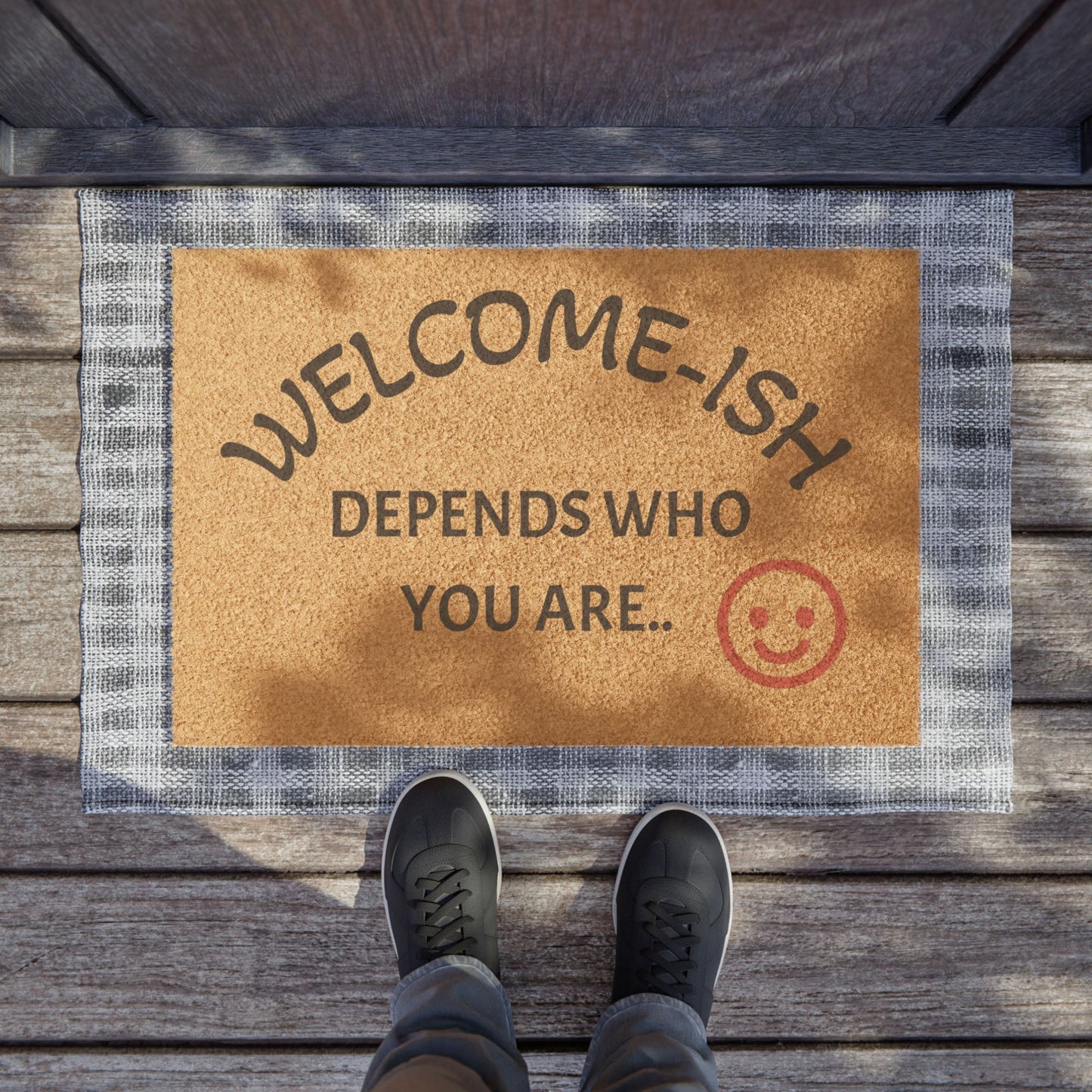 Welcoming Doormat | Funny Entry Mat, Home Décor, Gift for Friends, Indoor/Outdoor Mat, Unique Housewarming Present
