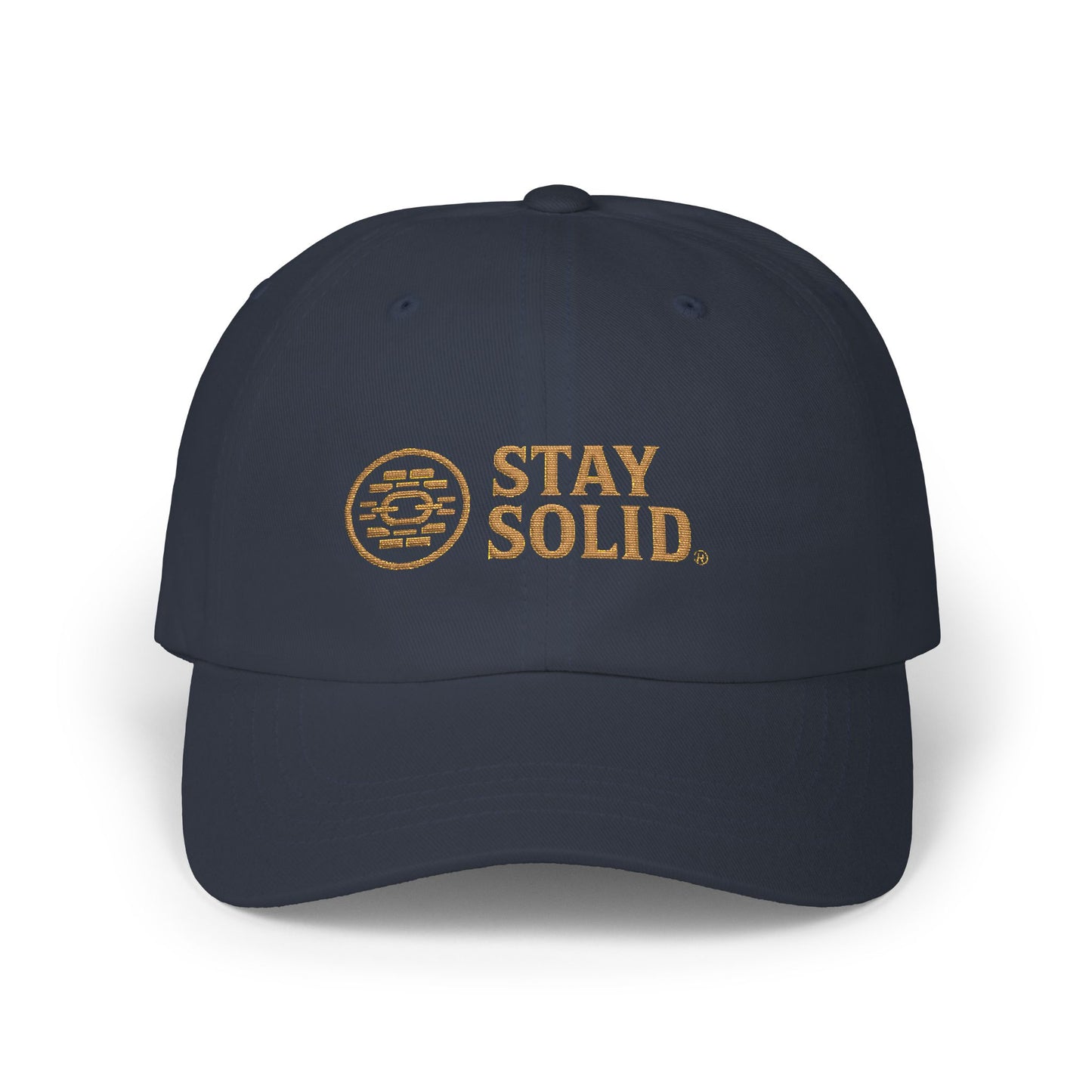 Stay Solid Classic Dad Cap - Stylish White Cap, Trendy Hat for Men and Women, Perfect Gift, Casual Accessory for Any Occasion