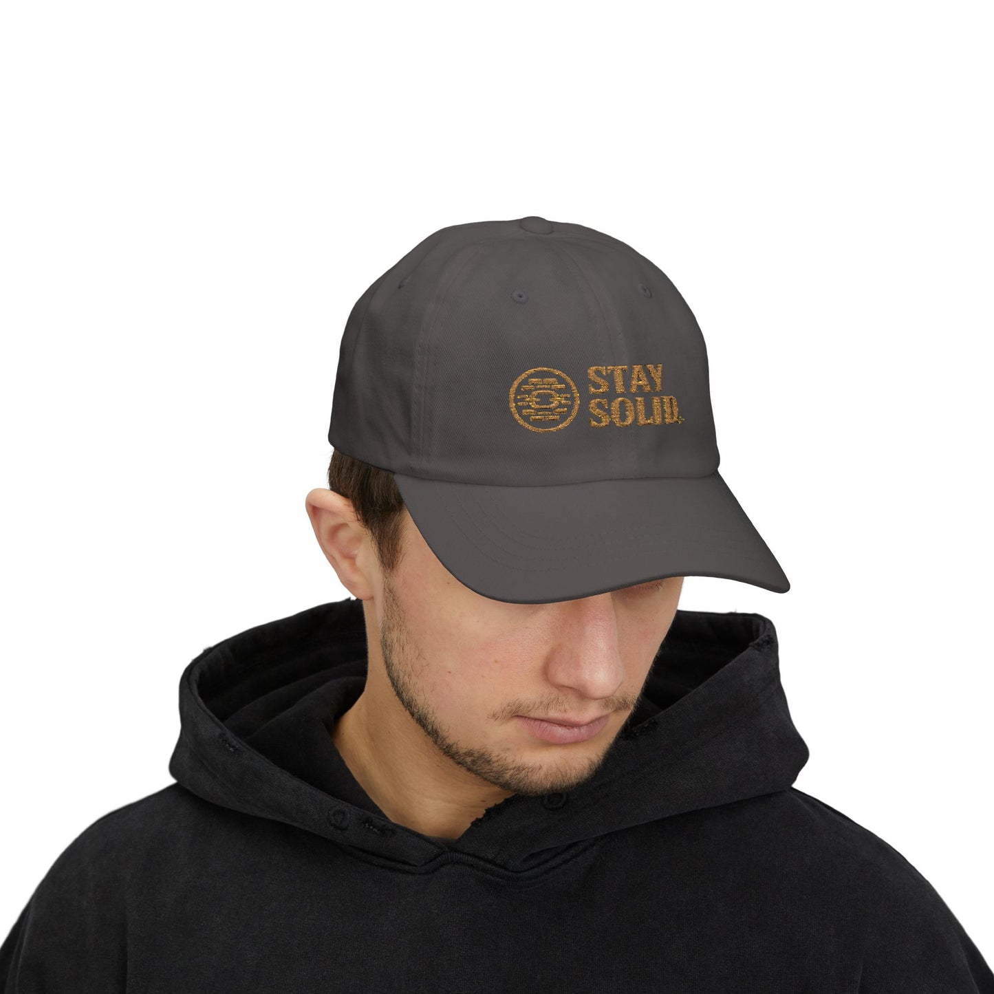 Stay Solid Classic Dad Cap - Stylish White Cap, Trendy Hat for Men and Women, Perfect Gift, Casual Accessory for Any Occasion
