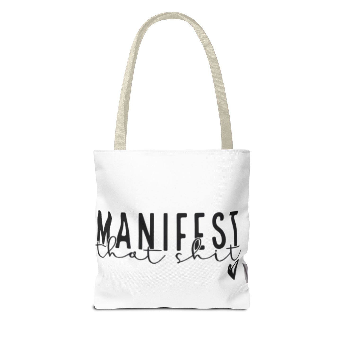 Manifest That Shit Tote Bag - Inspirational Carryall for Dreamers, Motivational Bag for Women, Gift for Birthdays, Positive Affirmation Bag