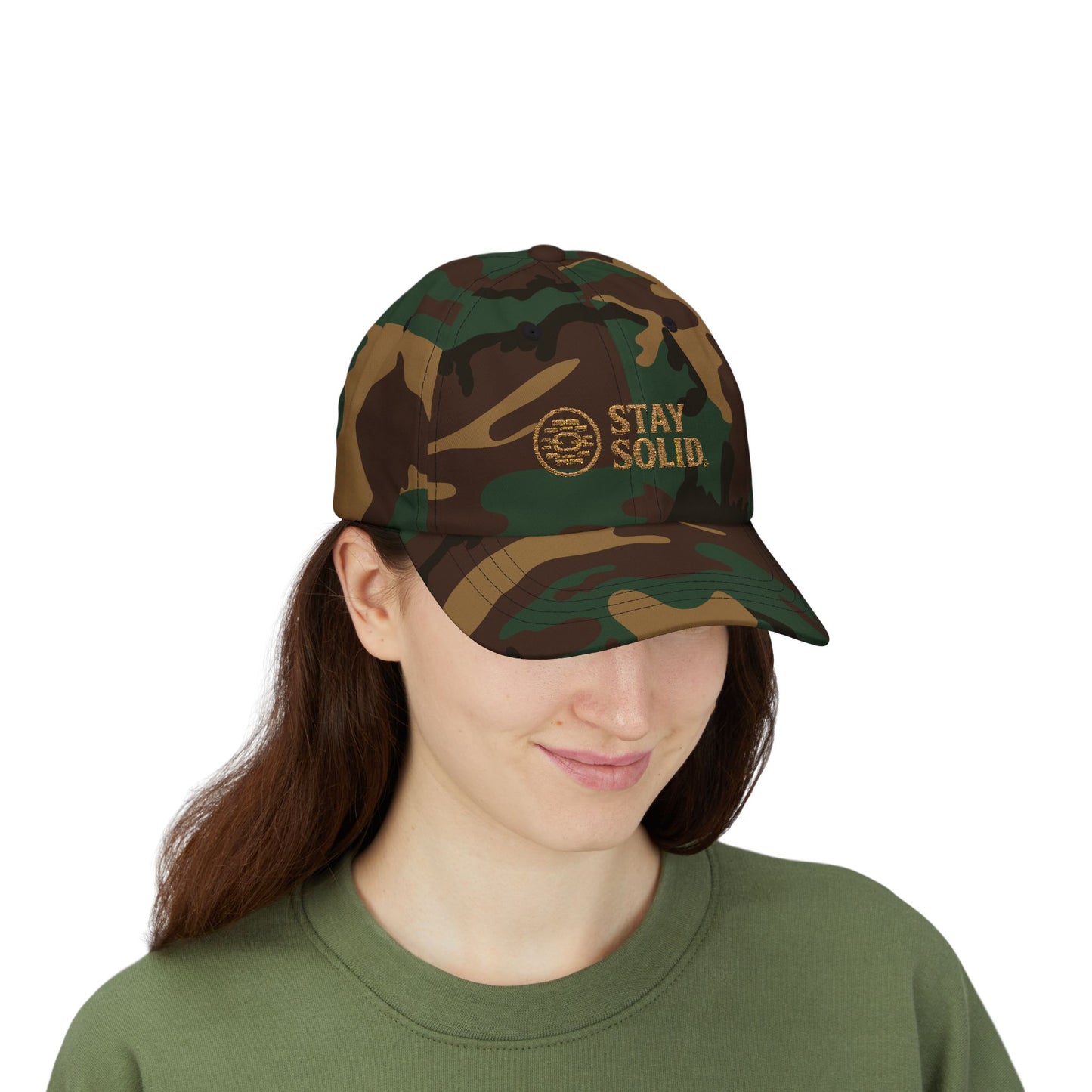 Stay Solid Classic Dad Cap - Stylish White Cap, Trendy Hat for Men and Women, Perfect Gift, Casual Accessory for Any Occasion