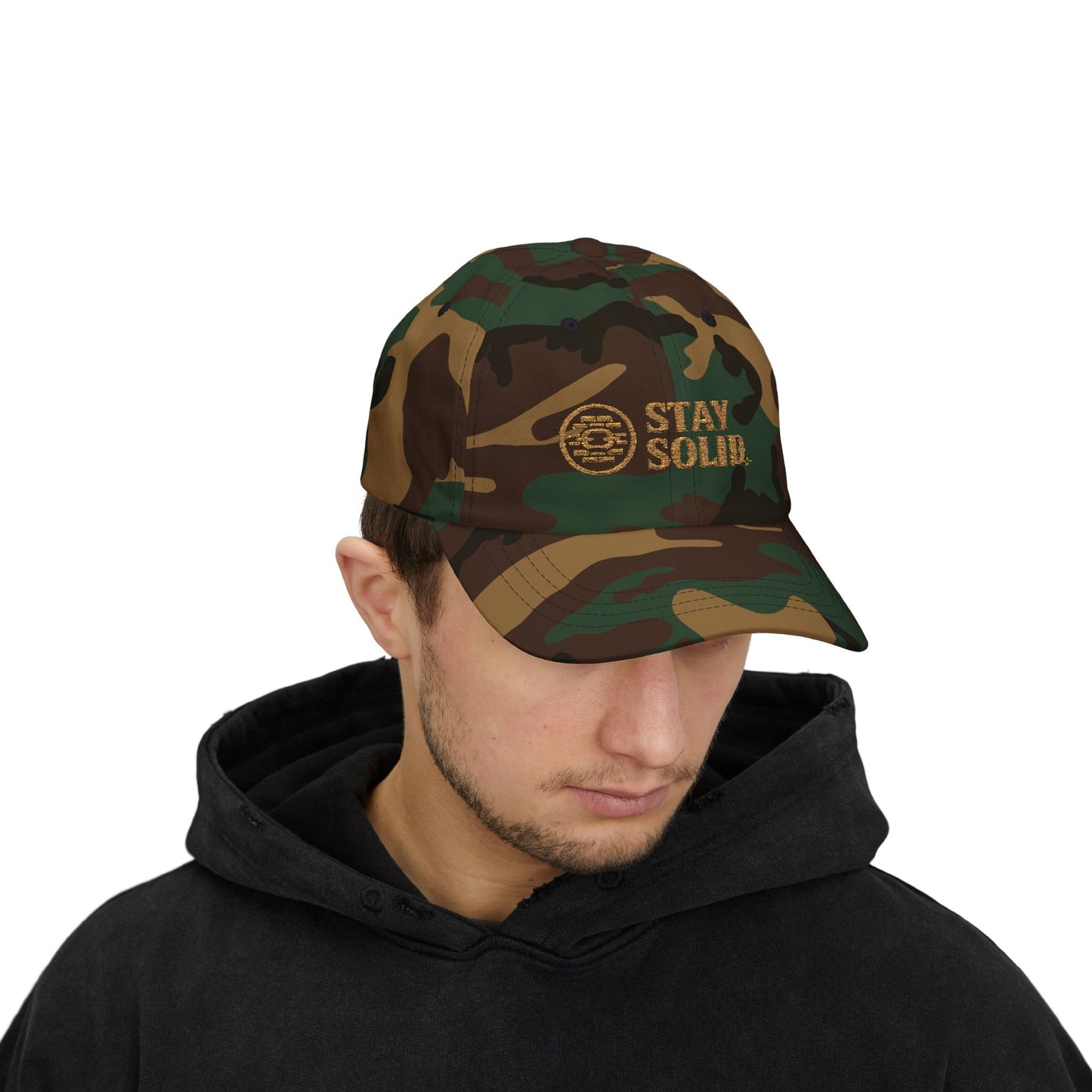 Stay Solid Classic Dad Cap - Stylish White Cap, Trendy Hat for Men and Women, Perfect Gift, Casual Accessory for Any Occasion