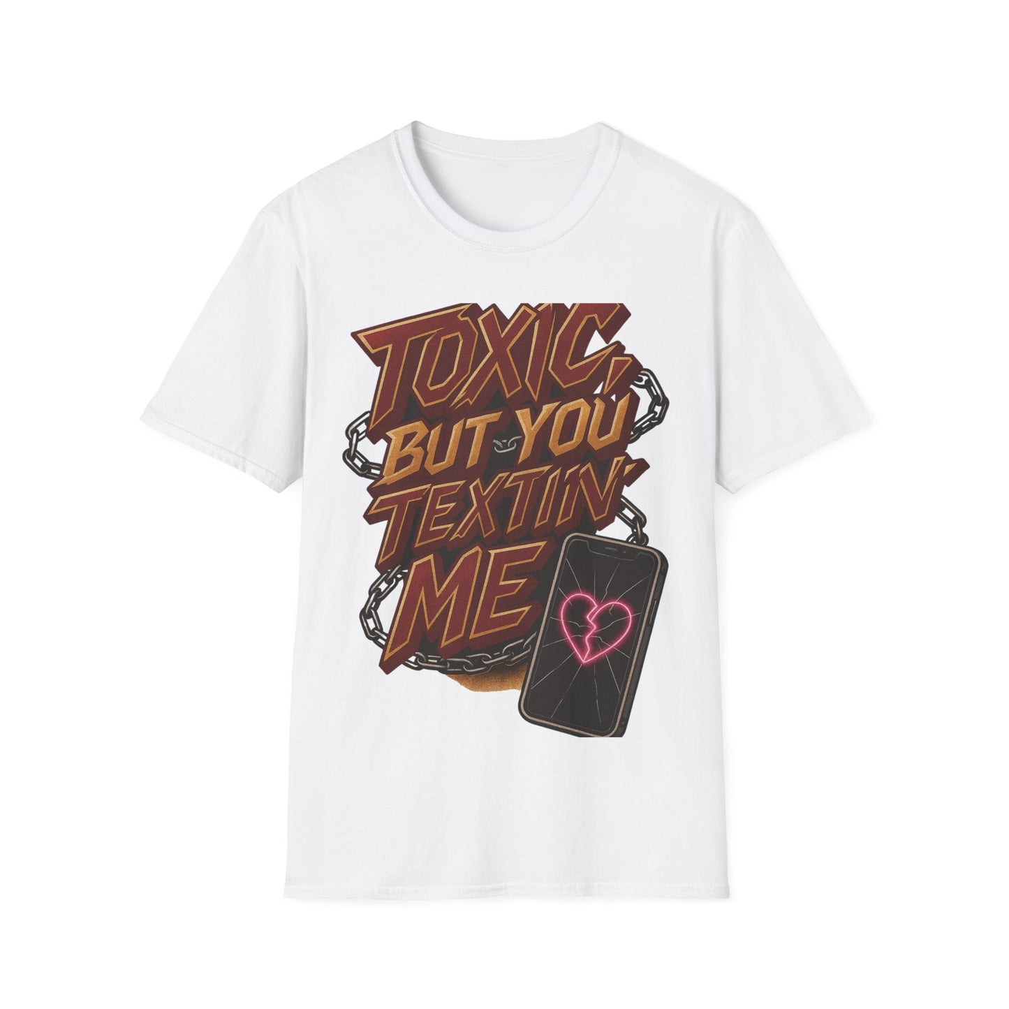 Toxic Textin' Unisex T-Shirt, Trendy Graphic Tee, Funny Gift for Friends, Casual Wear, Birthday Present, Comfortable Style